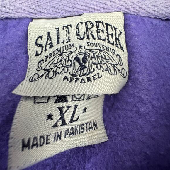 Salt Creek Destination Colorado Logo Pullover Hoodie Women's Size XL - Picture 4 of 5